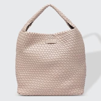 Gabby Woven Shoulder Bag - Malt