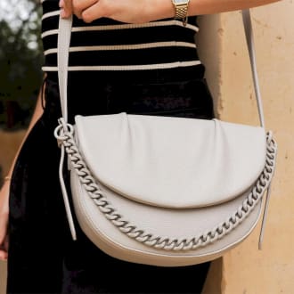 Diaz Crossbody Bag - Light Grey